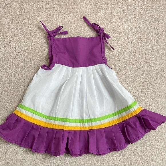 Mola Dress Parrot Design Handmade by Kuna from Panama Toddler Girl 24-36 Months - Picture 8 of 11